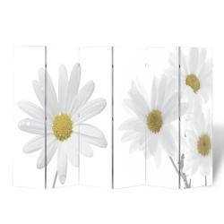 Décoshop26 - Paravent séparateur de pièce cloison pliable 217 x 170 cm motif fleur multicolore DEC031172 - 3000258323668_0