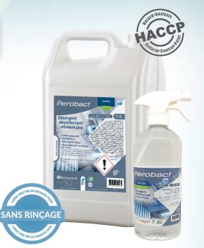 Détergent désinfectant Perobact non parfumé 1L spray - A008 - à base de peroxyde d'hydrogène_0