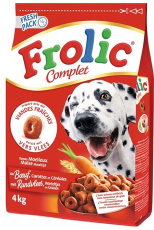 FROLIC COMPLET AU BOEUF POUR CHIEN 4 KG