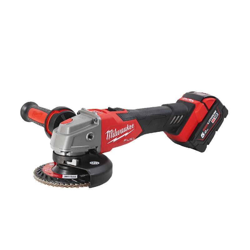 Meuleuse d'angle 125 mm FSAG125XB-502X - ⌀ disque (mm) : 125 - Antidémarrage intempestif : Oui - Broche : M14 - Capacité batterie (Ah) : 5.0 - Démarrage progressif : Oui - Emballage : HD Box_0