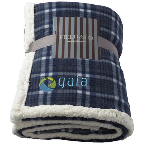 Plaid Joan en polaire Sherpa - ultra doux et intemporel - avec ruban cadeau et carte Field & Co._0