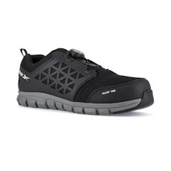 Reebok - Chaussures de sécurité basses noire embout aluminium et système de laçage UTURN S1P SRC Noir Taille 39 - 39 noir matière synthétique 06_0