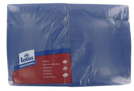 SERVIETTE JETABLE 2 PLIS MARINE 29 X 39 CM (VENDU PAR 300)