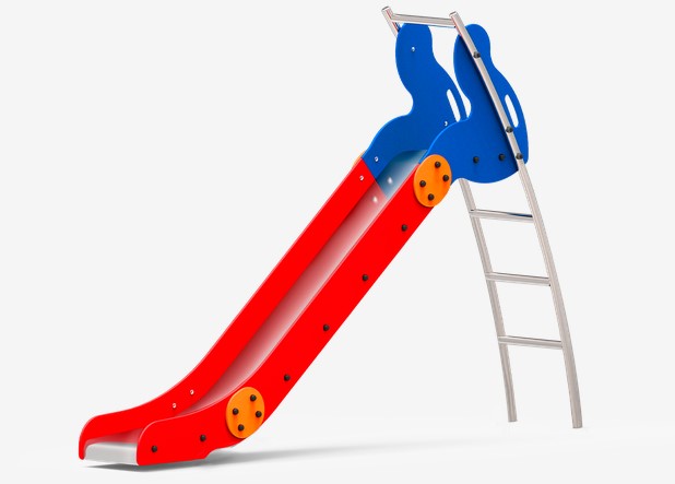 Toboggan Fast JT05 - PE-HD résistant, acier inox AISI-304, conformité EN1176-1:2017_0
