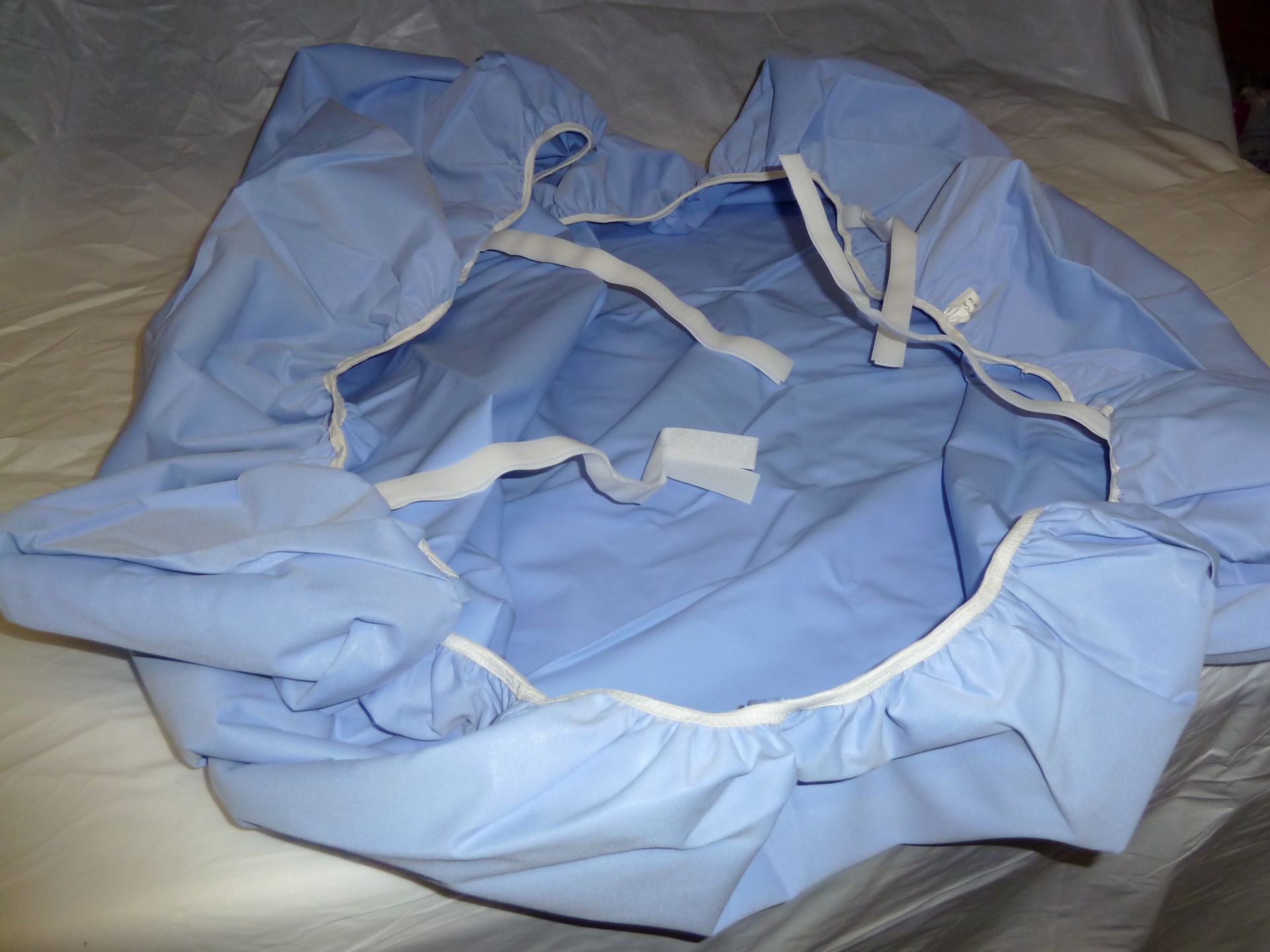 Accessoires pour douche au lit - Bâche imperméable et drap de bain 150 x 190_1