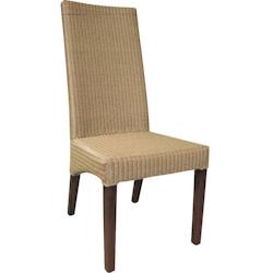 AUBRY GASPARD Chaise en loom et teck Simona - MCH1280_0