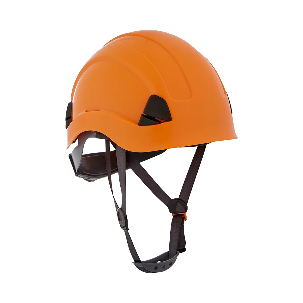Casque de chantier style alpiniste CH-300 (Orange) - Ultra léger, PEHD haute densité - Réf : PTC10_0