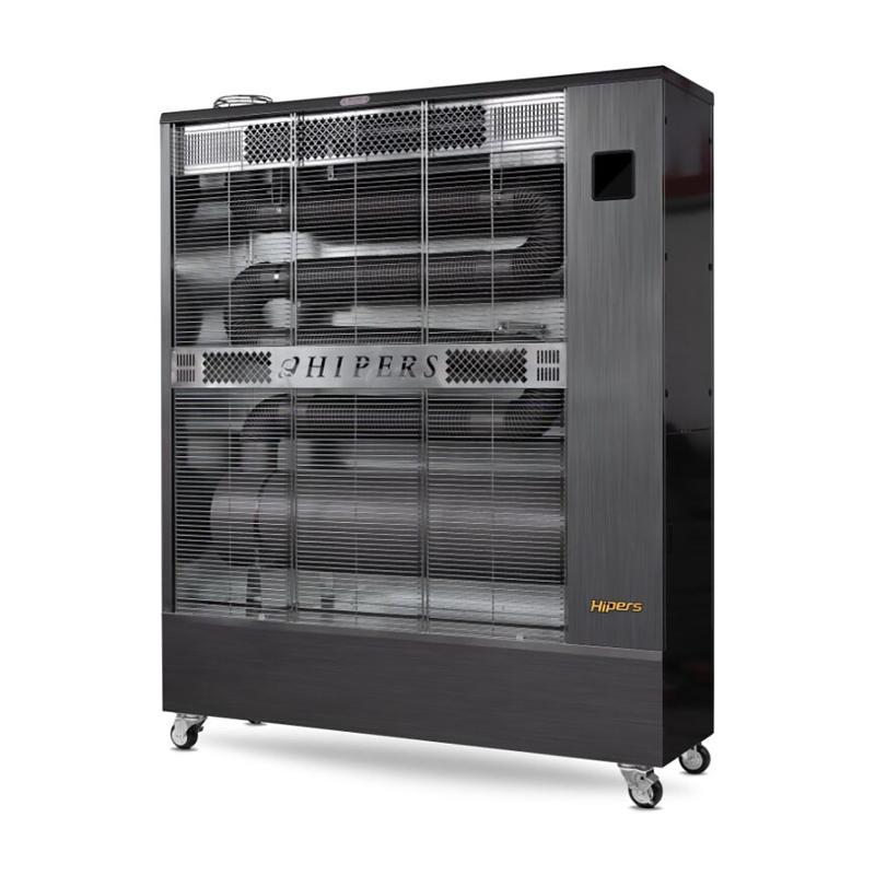 Chauffage Radiateur fioul professionnel mobile radiant infrarouge 58 kW motif en acier inoxydable 4000-7500 m³ Wifi Hipers WDP200IS_0