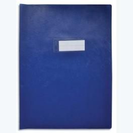 ELBA PROTÈGE-CAHIER EN PVC OPAQUE GRAIN AGNEAU 20/100È FORMAT 17X22CM BLEU