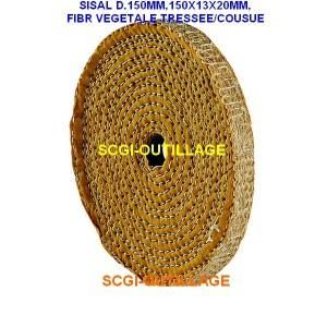 FARTOOLS-SISAL D.150MM,150X13X20MM,FIBRE VEGETALE TRESSEE/COUSUE