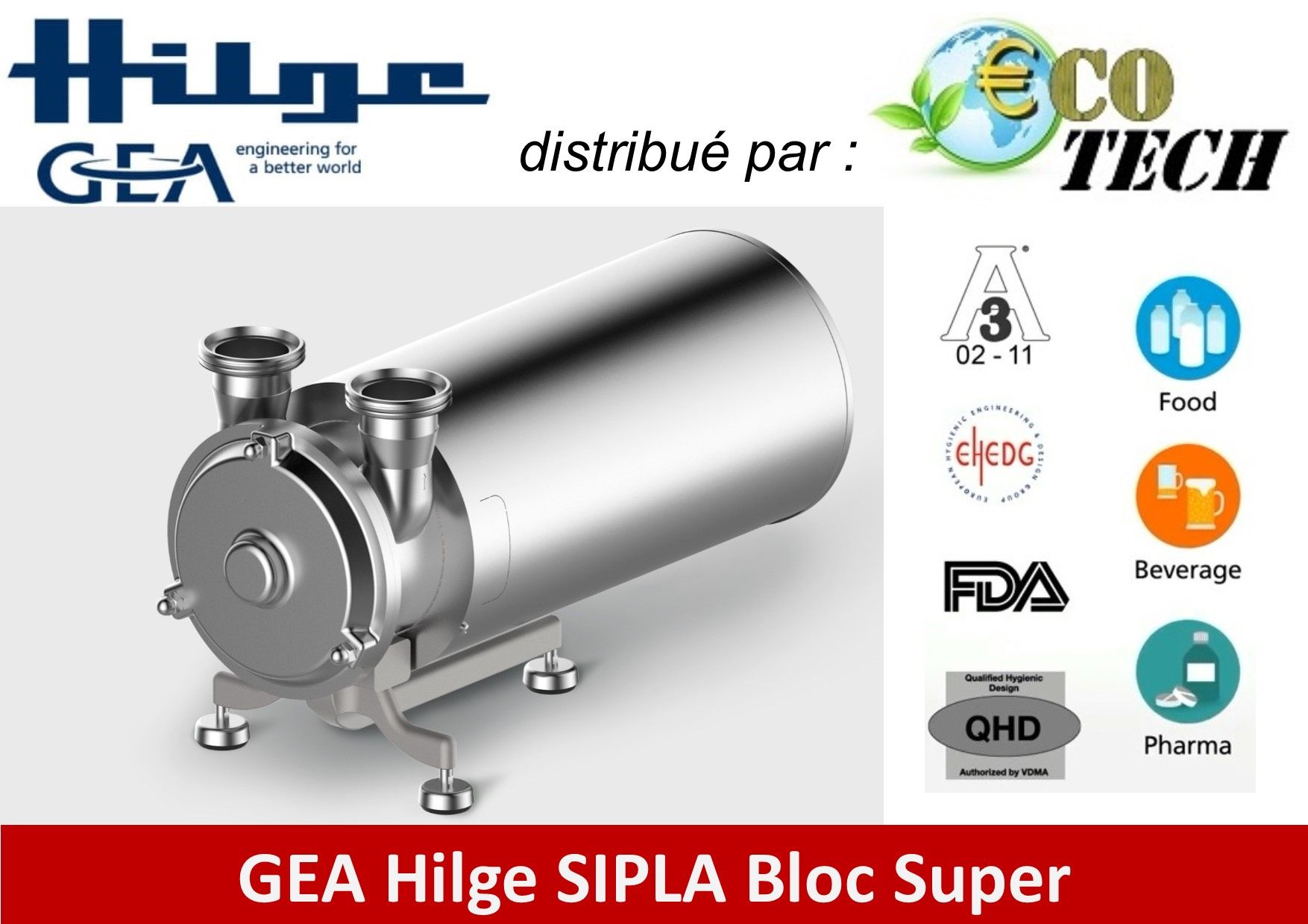 Gea hilge sipla super avec raccord fileté sur pied combi  retour sep/nep_0