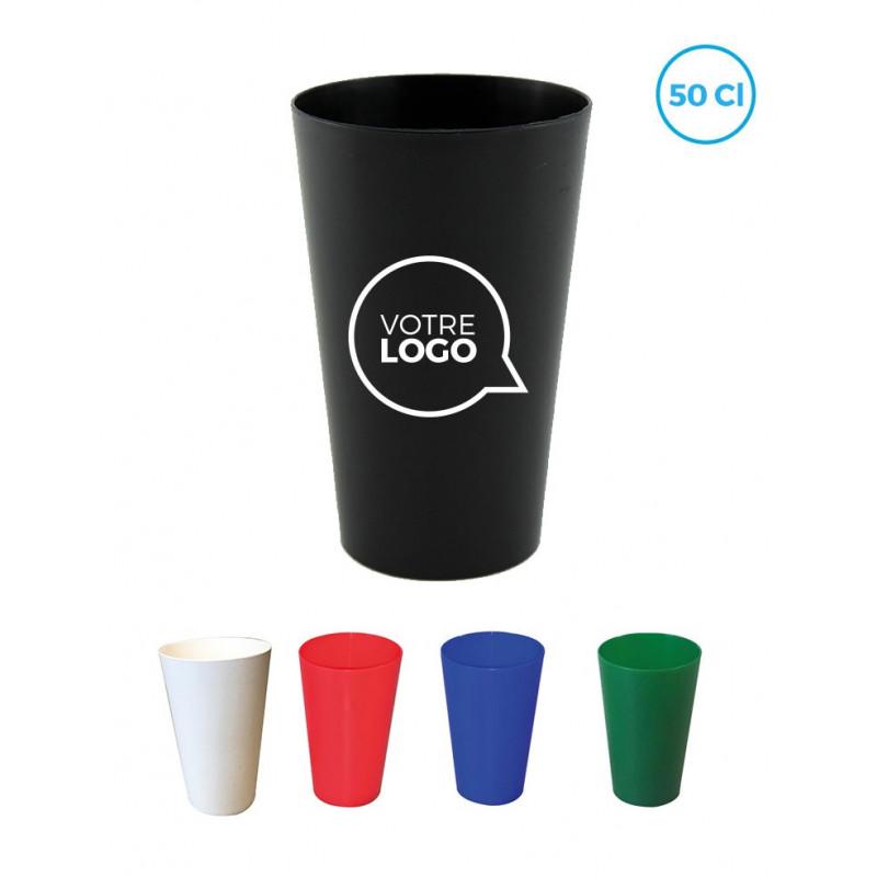 Gobelet réutilisable Garry 50 cl opaque - Gobelets réutilisables personnalisés_0