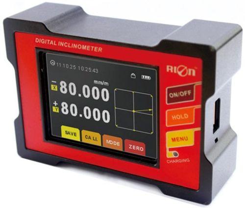 Inclinomètre numérique 2 axes, +-15° ou +-30°, +-0.003°, °/mm, 2