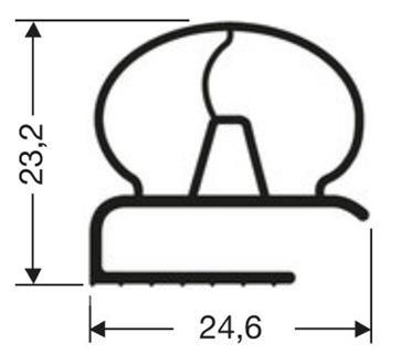 Joint pvc plat sans aimant pour meubles frigos jpf-030_0