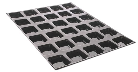 MOULE FLEXIPAN® 60 X 40 CM - 40 TARTELETTES CARRÉES