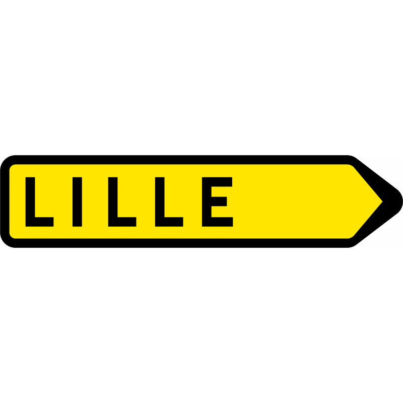 Panneau de direction temporaire KD21a - WP Signalisation - Rétroréflexion de classe 2 - Conformité NF et CE_0