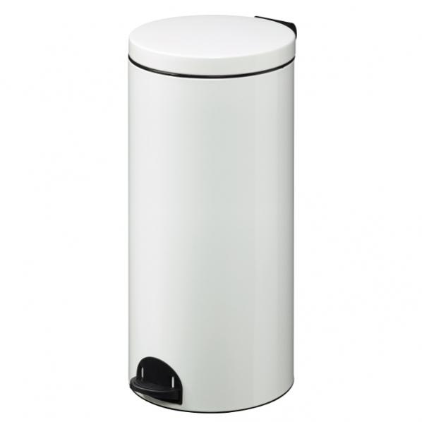 Poubelle métal à pédale - 30 litres blanc - ultra légère et conforme JIS Z 2801_0