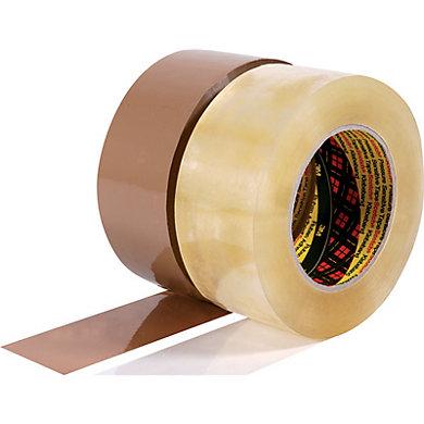 Ruban adhésif polypropylène Scotch® 3M 3739 - Hot Melt Havane 75mm x 132m - Haute adhésion pour cartons recyclés_0