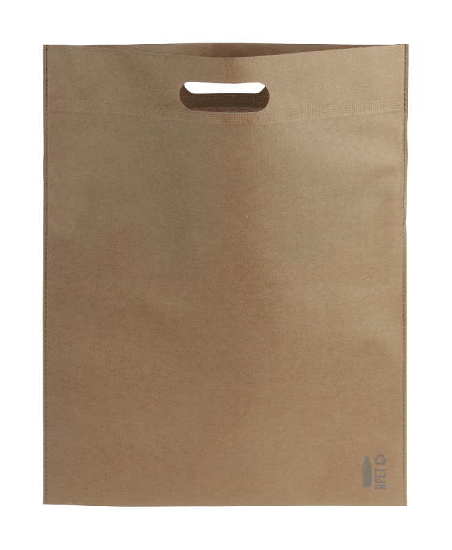 Sac shopping en non-tissé RPET - 70 g/m² - avec anses découpées - labélisé RPET_0