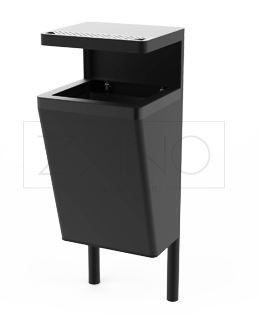 Poubelle avec cendrier Scandik 03.046.2.Sc - Zano - design moderne et minimaliste_0