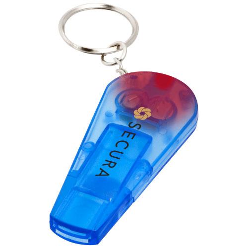 Sifflet de poche avec lampe LED Spica - lumière rouge simple, bouton poussoir et piles incluses_0