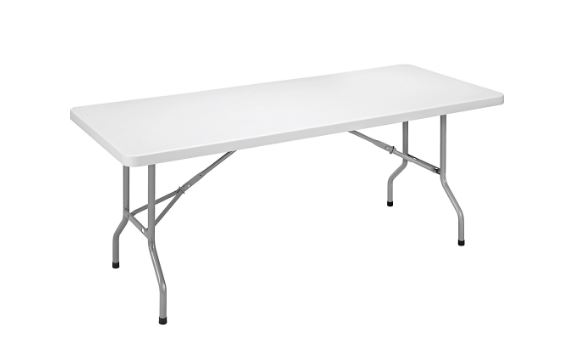 Table pliante à plateau en plastique - h740 mm x l1220 x p610 mm_0