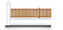 Telemaque 80 - clôtures en plastique PVC - Rothe Fermetures - traverses aluminium 50 × 30 mm - gamme Cassiope_0