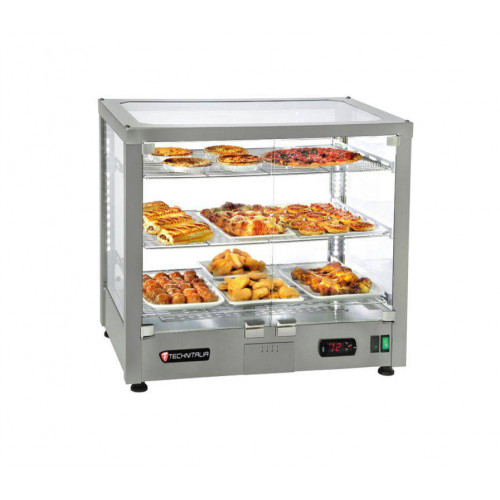 VITRINE CHAUFFANTE INOX 5 NIVEAUX TECHNITALIA