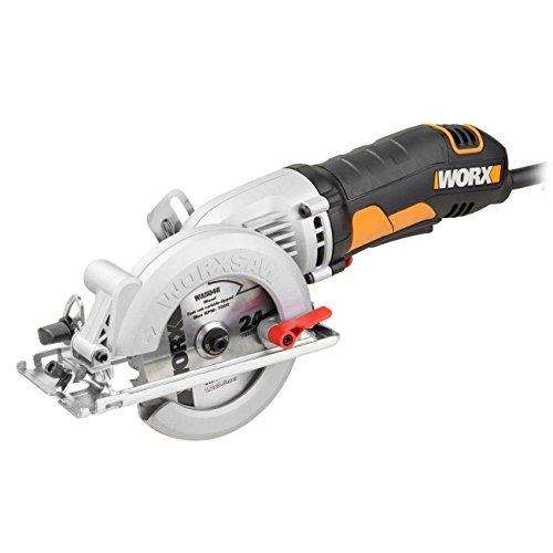 WORX 400 W XL Compact Scie Circulaire à Main - WORXSAW WX429 - 1 Pièce - Coupe Bois, Métal, Plastique_0