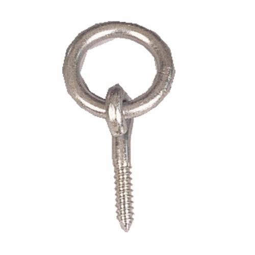 ANNEAUX D'ÉCURIE À VIS BOIS - ACIER ZINGUÉ BLANC - DIAMÈTRE 10 MM BRICOZOR