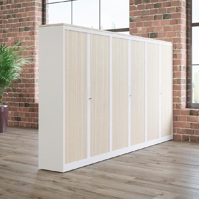 Armoire haute à rideau bicolore CLASSIF_0