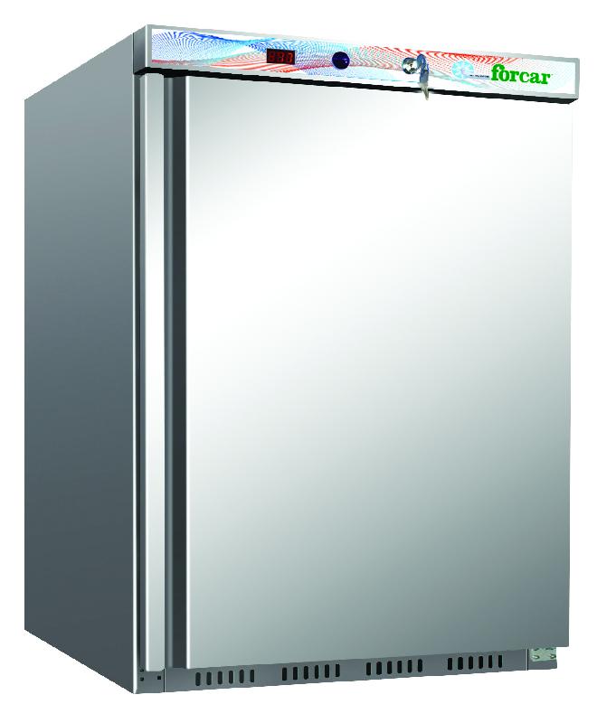 Armoire réfrigérée positive inox intérieur en ABS 200L Forcar_0