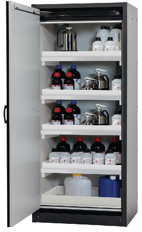 ARMOIRE SÉCURITÉ Q-CLASSIC-30 Q30.195.086.WD GRIS/ROUGE - MANUTAN COLLECTIVITÉS