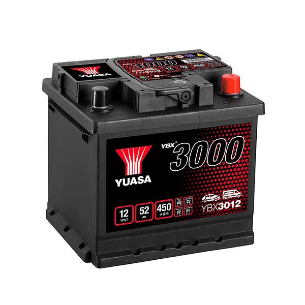 BATTERIE VOITURE YUASA YBX3012 12V 52AH 450A_0