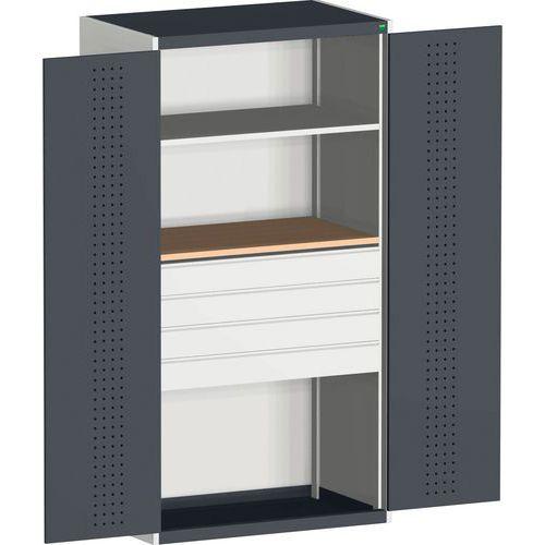 BOTT 1 ARMOIRE CUBIO À PORTES PERFORÉES 1300X650X2000MM - BOTT