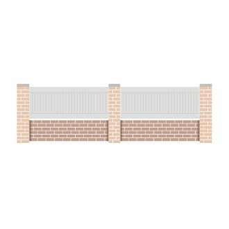Cardal - Clôtures en PVC Sothoferm - Lames non ajourées verticales, épaisseur 24 mm, sur mesure ou standard_0