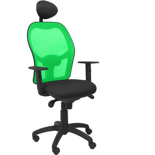 CHAISE JORQUERA AVEC APPUI-TÊTE VERT/NOIR - PIQUERAS Y CRESPO