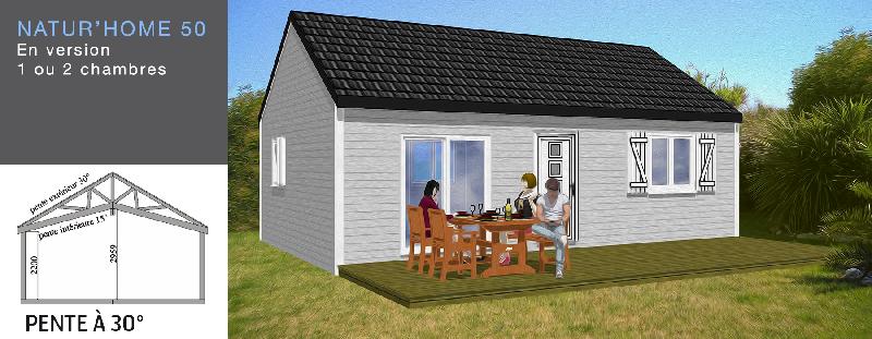 Chalets normes habitats de 50m² pour terrain constructible_0