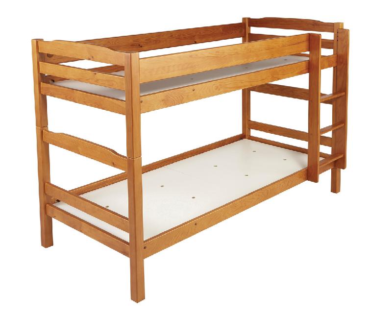 CHLOÉ COLLECTIVITÉ LIT SUPERPOSÉ DÉSOLIDARISABLE, AGGLO 90X190 CM GRIS - MANUTAN COLLECTIVITÉS