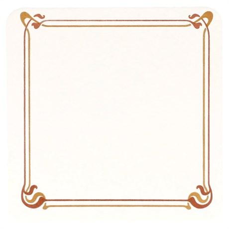 DESSOUS DE VERRE MAXIM MARRON ET OCRE 210 G/M² 8.5X8.5 CM CARTON BLANC (VENDU PAR 6000)