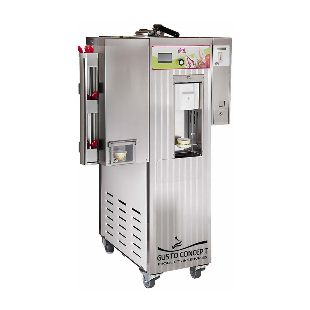 Distributeur automatique de yaourts glacés - Gusto Concept - 350 portions/heure - Refroidissement air ou eau_0