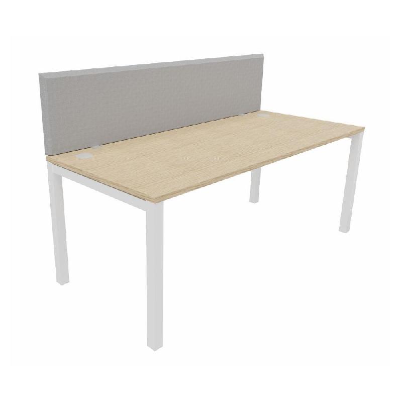 ÉCRAN SEPARATION ACOUSTIQUE INDIVIDUEL ZITTO H. 48 X L. 120 CM - GRIS - AVEC PINCE DE FIXATION