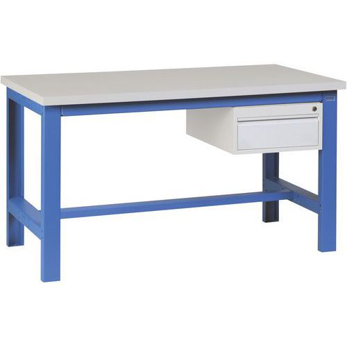 ETABL.COMPL. STRATIFIÉ GRIS SI40+1T 1500X750 PIEDS C.5015 - SOFAME