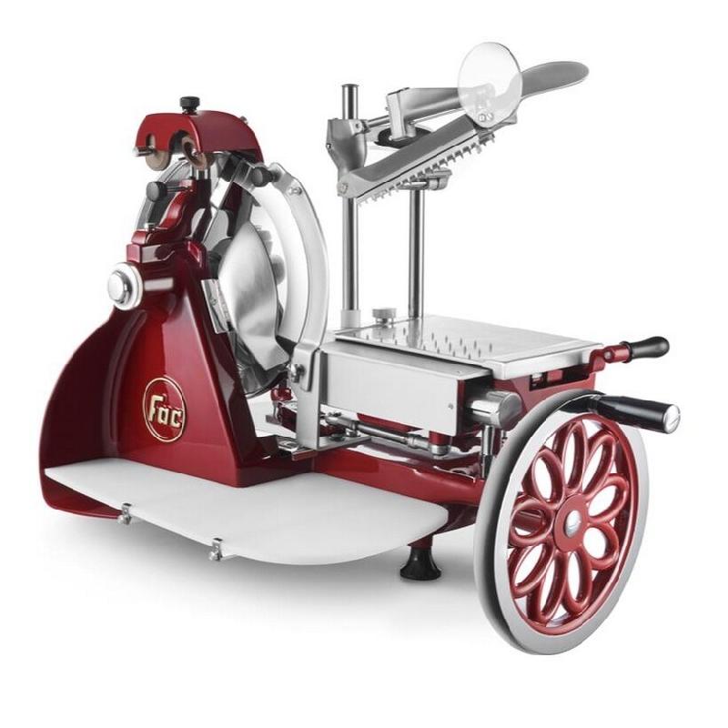 Fac - Trancheuse Manuelle à Volant Modèle 250 VO C (CURVYLINE) avec Volant Fleuri - ROUGE - 6/250008FA_0