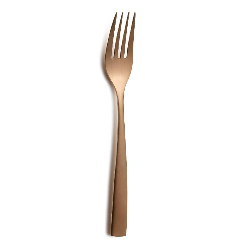 FOURCHETTE DE TABLE, COMAS BCN COLORS CUIVRE 18/10