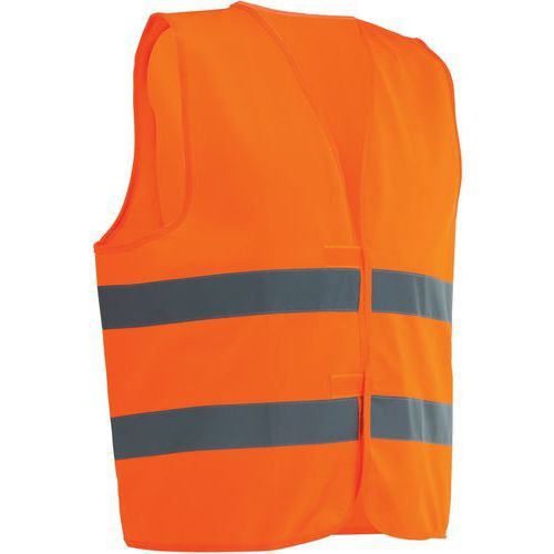 GILET HAUTE VISIBILITÉ EN ORANGE AVEC 2 BANDES DE TAILLE L - SINGER SAFETY