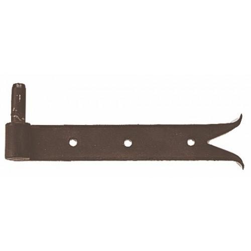 GOND À PLAQUER À QUEUE DE CARPE - NOIR - AXE 14 - L 160MM - RÉVERSIBLE TORBEL