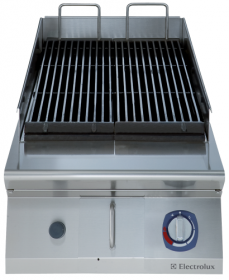 Grillade gaz top HP 400 mm - acier inoxydable - brûleurs AISI 304 avec contrôle de flamme - 391219_0