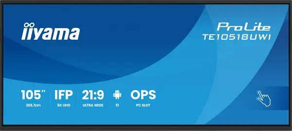 Iiyama TE10518UWI-B1AG àÉcran d'affichage dynamique Carte A numérique 2,66 m (104.6