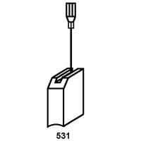 JEU DE 2 CHARBONS 5 X 8 X 19  POUR BOSCH